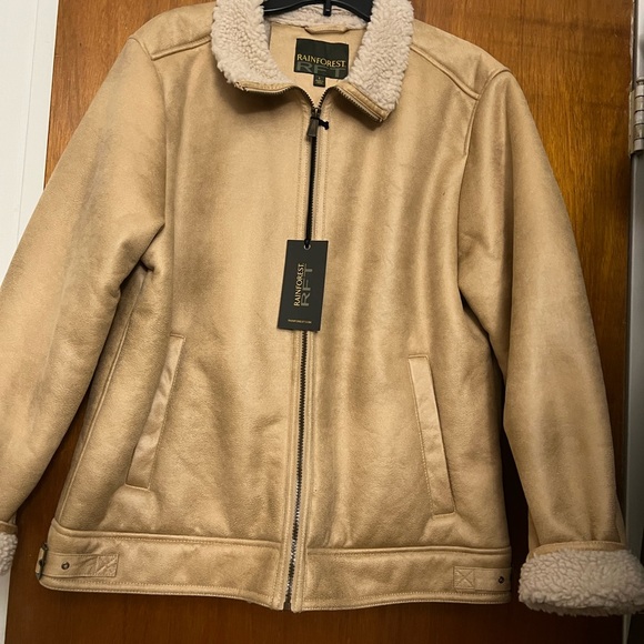 Rainforest Beige Sherpa Men’s Jacket